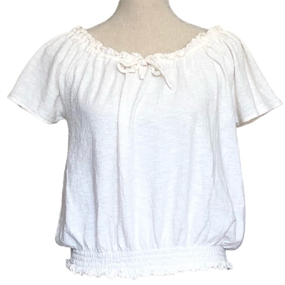 Madewell Texture & Thread Collection Drawstring Top Size Small - Picture 3 of 10